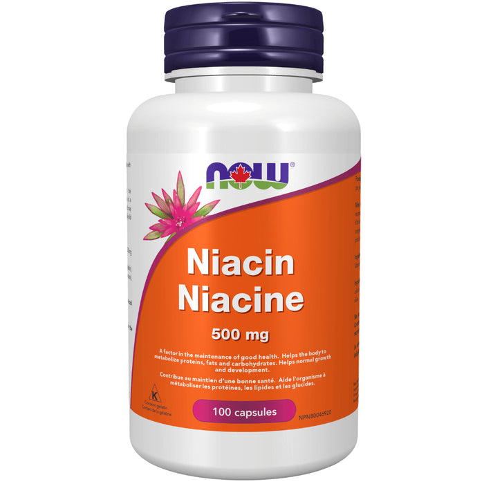 NOW Niacin 500mg 100 Capsules