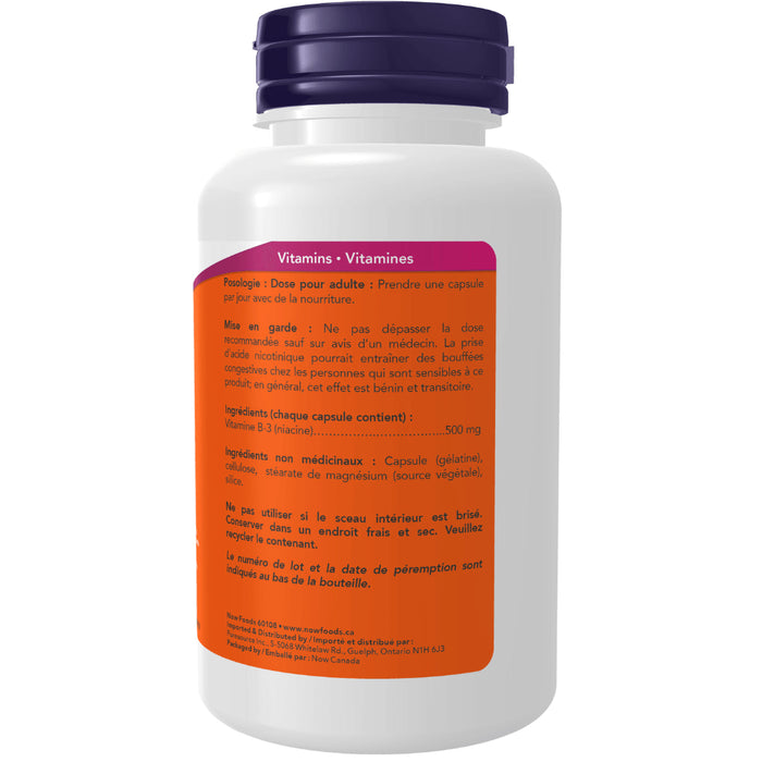 NOW Niacin 500mg 100 Capsules