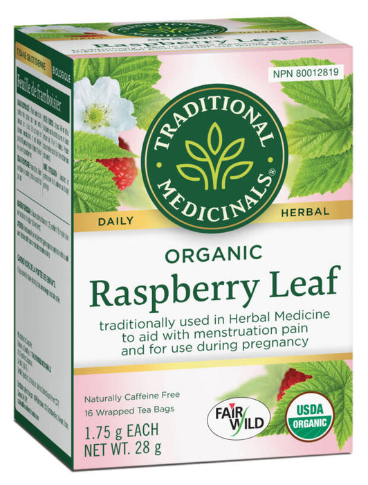 Traditional Medicinals Organic Raspberry Leaf Tea 16 Tea Bags