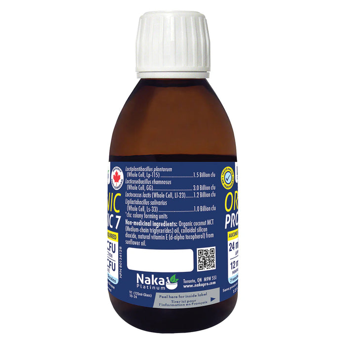 Naka Platinum Organic Probiotic 7 12 Billion 125mL
