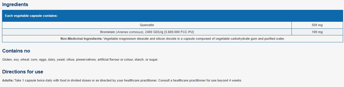 NFH Quercetin SAP 60 Capsules