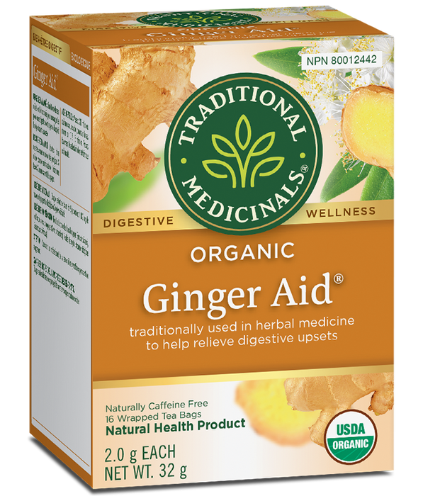 Traditional Medicinals Organic Ginger Aid Tea 16 Tea Bags