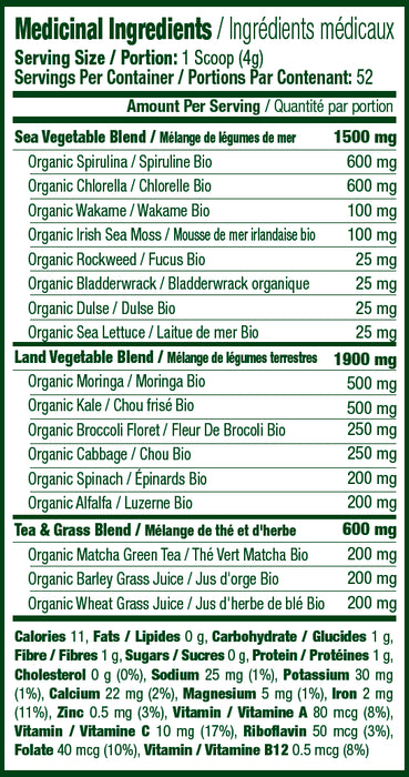 Ergogenics Adventure Greens Unsweetened 52 Servings