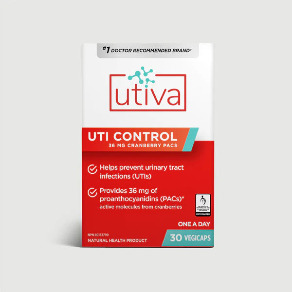 Utiva UTI Cranberry PACs 30 Veggie Caps