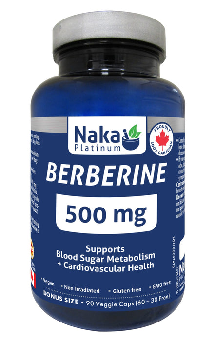 Naka Platinum Berberine 500mg 60+30 Veggie Caps