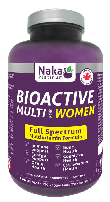 Naka Platinum BioActive Multi For Women 90+30 Veggie Caps