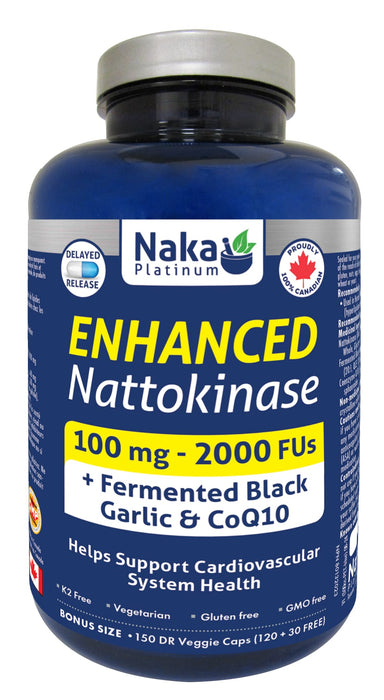 Naka Platinum Enhanced Nattokinase 150 Veggie Caps