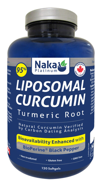 Naka Platinum Liposomal Curcumin 120 Softgels