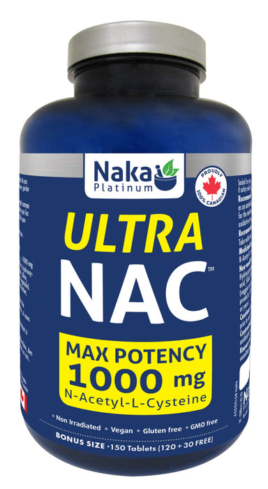 Naka Platinum Ultra NAC 1000mg 120+30 Tablets