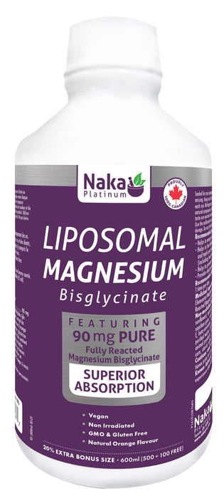 Naka Platinum Liposomal Magnesium Bisglycinate 600mL