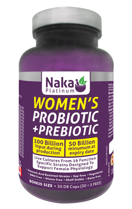 Naka Platinum Women's Probiotic + Prebiotic 30+5 Capsules