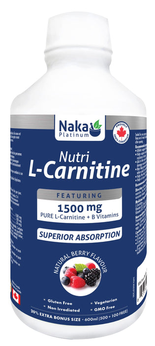 Naka Platinum Nutri L-Carnitine 1500mg Berry 500+100mL