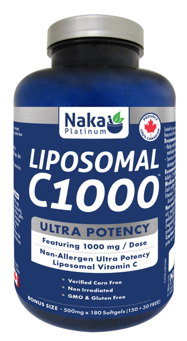 Naka Platinum Liposomal C1000 180 Softgels