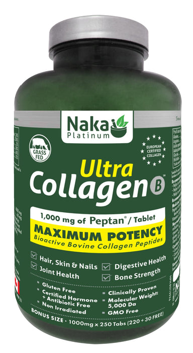 Naka Platinum Ultra Bovine Collagen 1000mg 220+30 Tablets