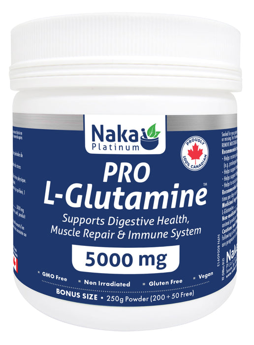 Naka Platinum Pro L-Glutamine Powder 5000mg 200+50g