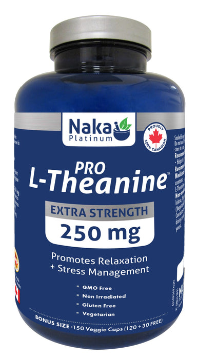 Naka Platinum L-Theanine 250mg 120+30 Veggie Caps