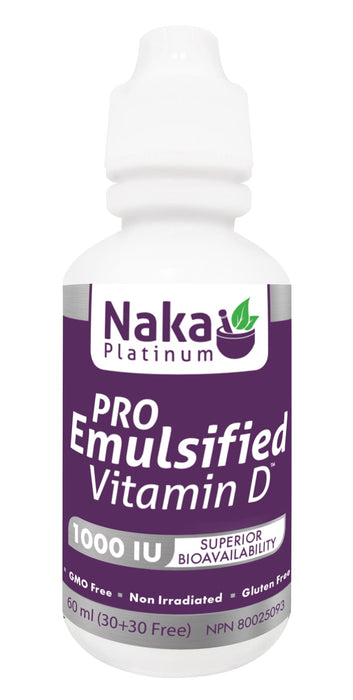 Naka Platinum Pro Emulsified Vitamin D 30+30mL