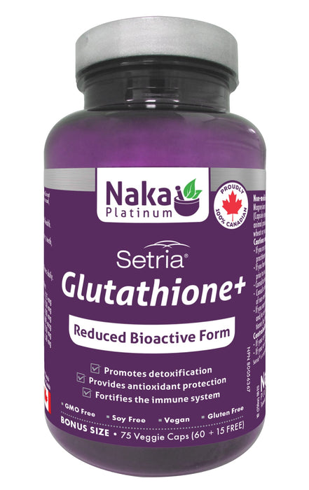 Naka Platinum Glutathione+ 60+15 Veggie Caps