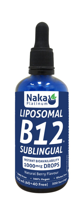 Naka Platinum Liposomal B12 Dropper 1000mcg 60+40mL