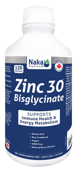 Naka Platinum Zinc 30 Bisglycinate 500+100mL