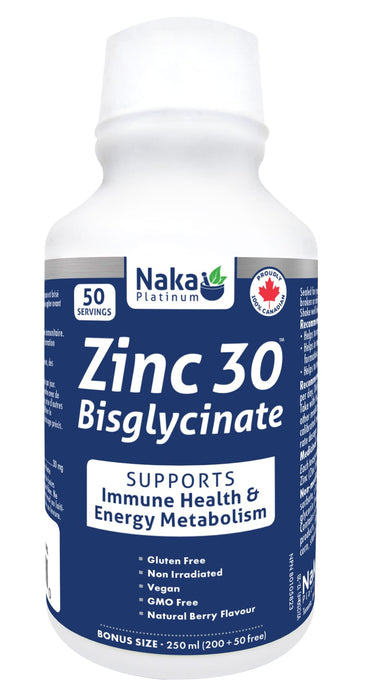 Naka Platinum Zinc 30 Bisglycinate 200+50mL