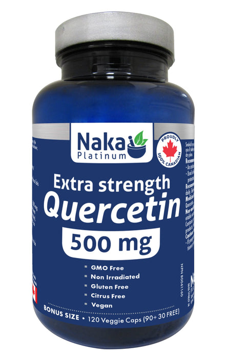 Naka Platinum Extra Strength Quercetin 90+30 Veggie Caps