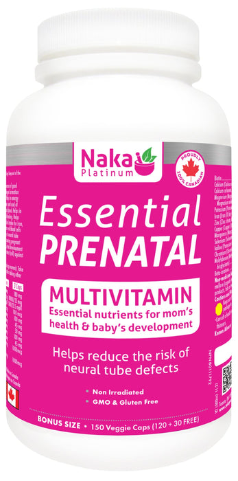 Naka Platinum Essential Prenatal 120+30 Veggie Caps