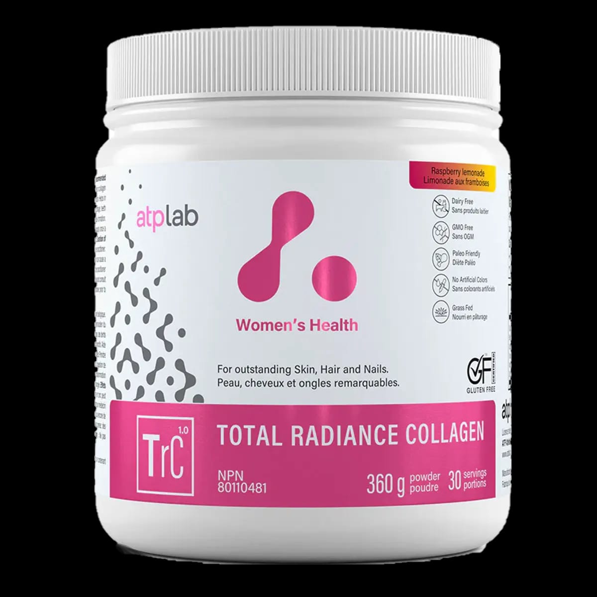 ATP LAB Total Radiance Collagen Raspberry Lemonade 360g — Let's Be Healthy
