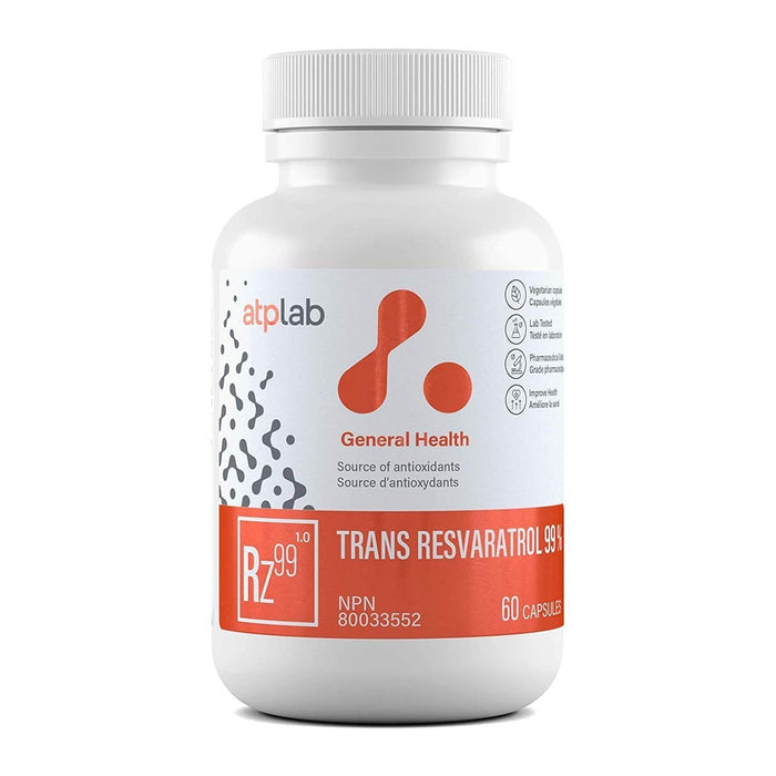 ATP LAB Trans Resveratrol 99% 60 Veggie Caps