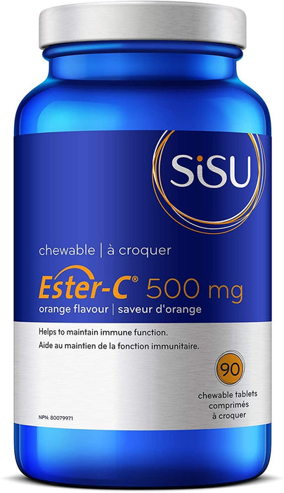 Sisu Ester-C 500mg Orange 90 Chewable Tablets