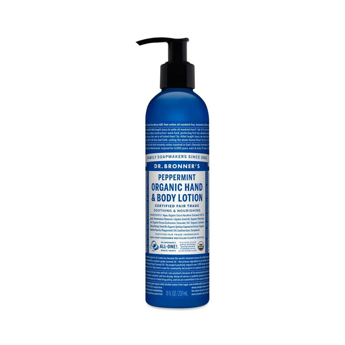 Dr. Bronner's Organic Hand & Body Lotion Peppermint 237mL