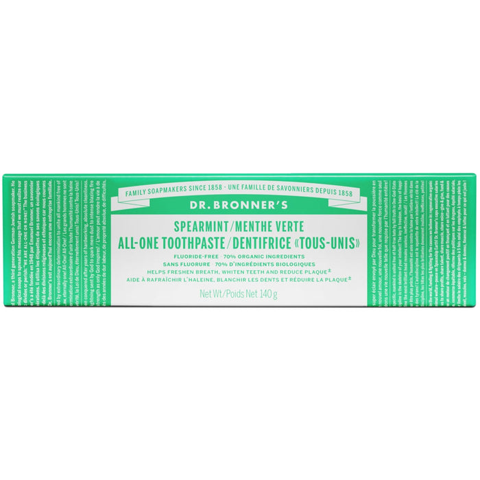 Dr. Bronner's Toothpaste Spearmint 140g