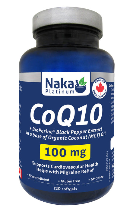 Naka Platinum CoQ10 100mg 120 Softgels