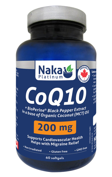 Naka Platinum CoQ10 200mg 60 Softgels