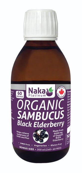 Naka Platinum Sambucus Black Elderberry Organic 300mL