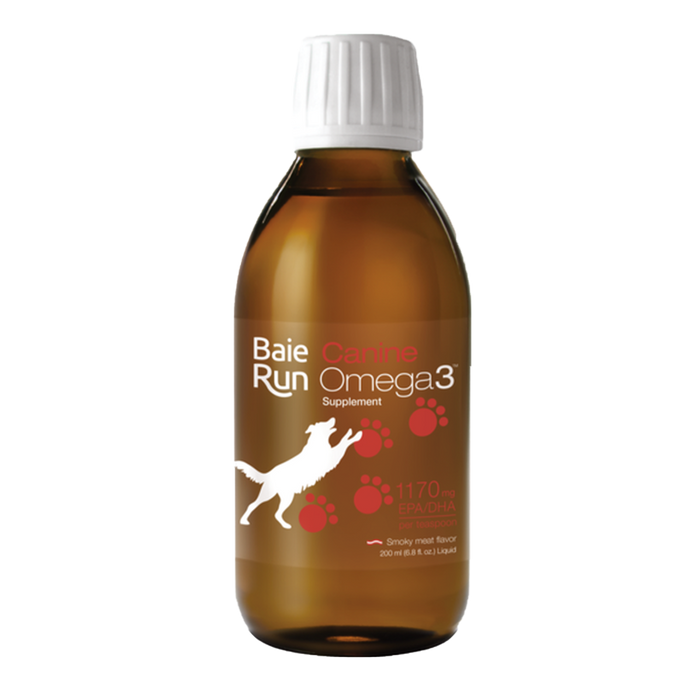 NutraSea Baie Run Canine Omega3 Smoky Meat Flavour 200mL