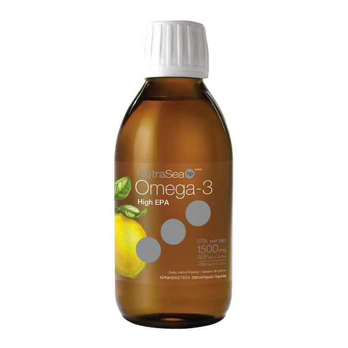 NutraSea HP Omega-3 High-EPA Zesty Lemon 200mL