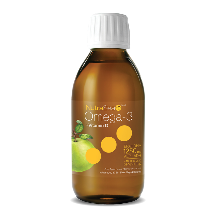 NutraSea +D Omega-3 Crisp Apple 200mL