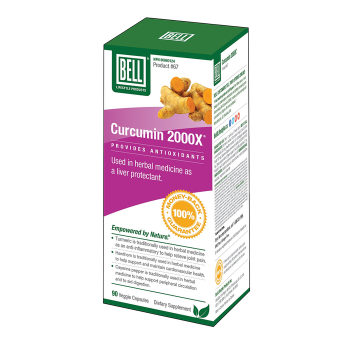 Bell Curcumin 2000X 90 Veggie Caps