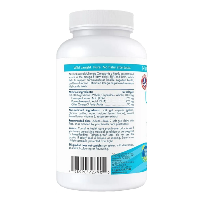 Nordic Naturals Ultimate Omega Lemon 60 Softgels