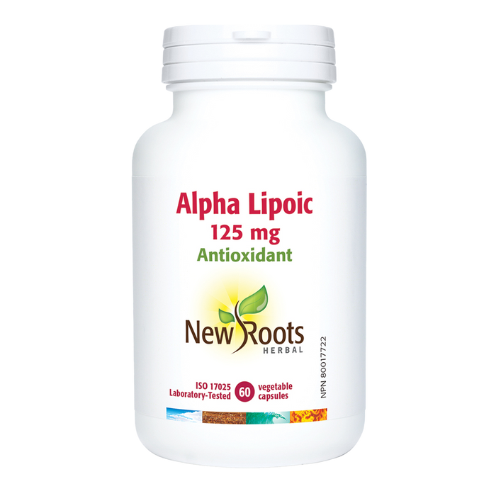 New Roots Alpha Lipolic Acid 125mg 60 Veggie Caps