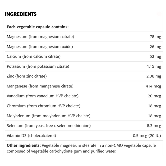 New Roots Cal-Mag Citrate 180 Veggie Caps