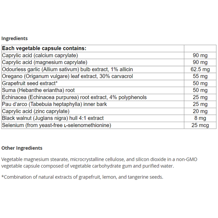New Roots Candida Stop 180 Veggie Caps