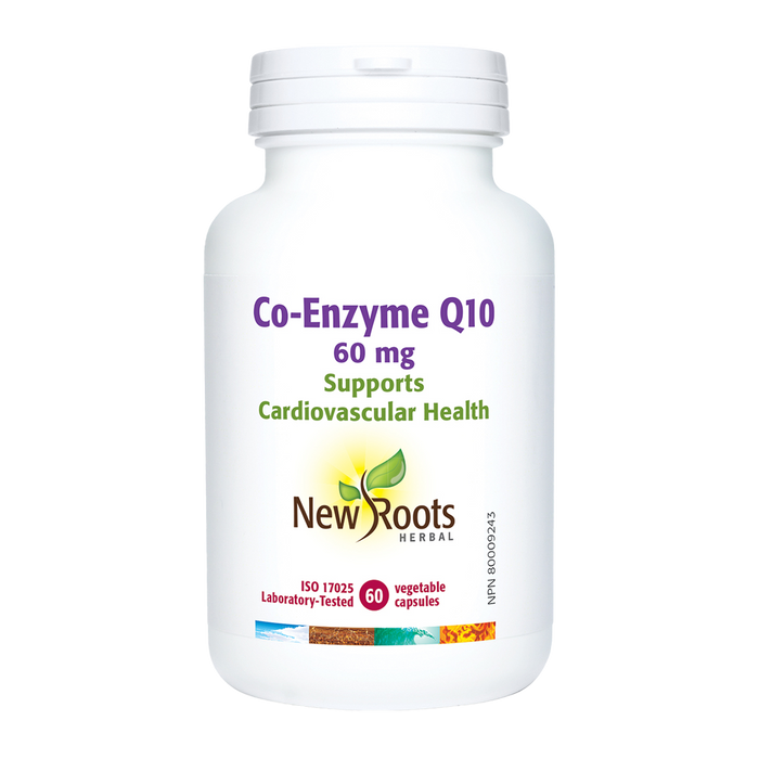 New Roots Co-Enzyme Q10 60mg 60 Veggie Caps