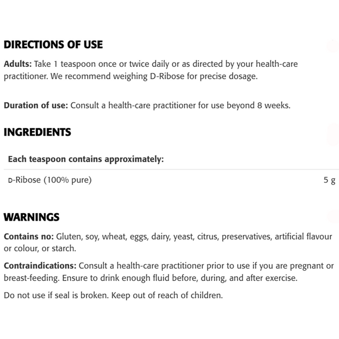 New Roots D-Ribose 500g