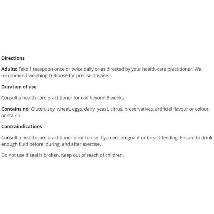 New Roots D-Ribose 250g