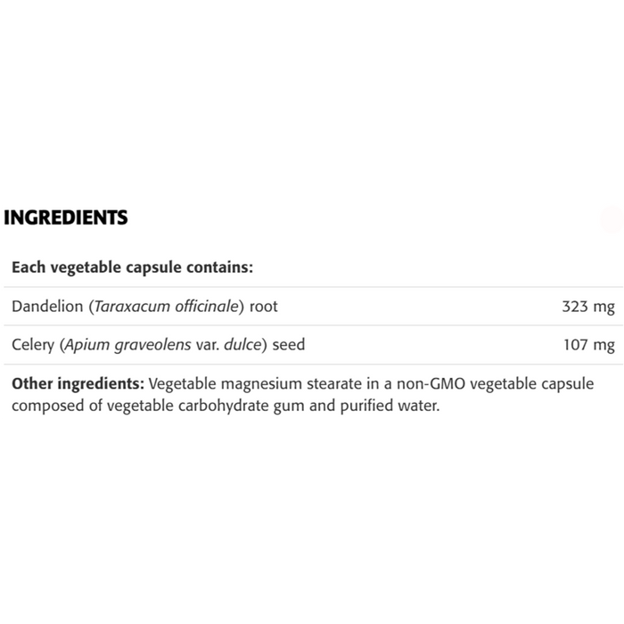 New Roots Dandelion Root & Celery Seed 430mg 100 Veggie Caps