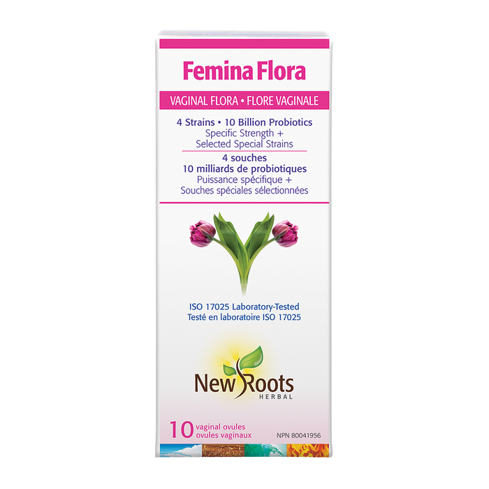 New Roots Femina Flora 10 Vaginal Ovules