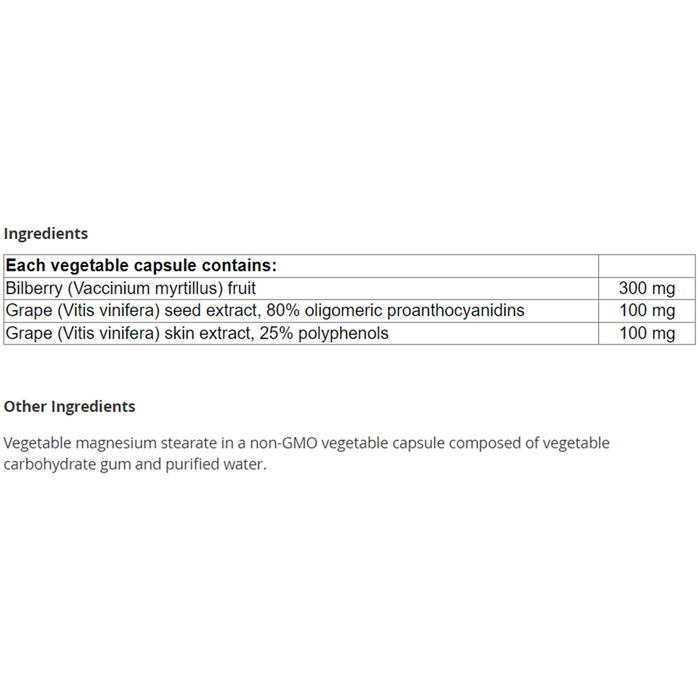 New Roots Grapeseed Extract 100mg 60 Veggie Caps