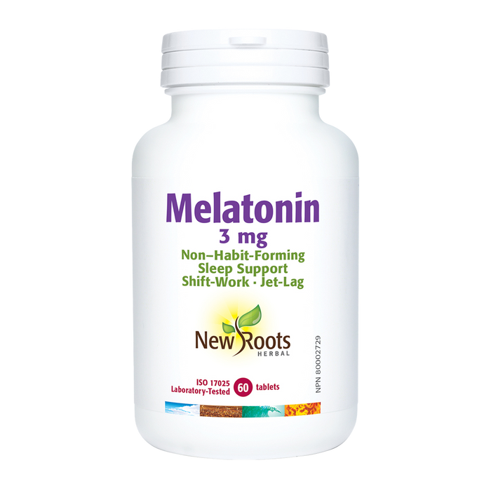 New Roots Melatonin 3mg 60 Tablets